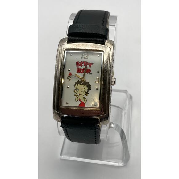 Betty Boop Women's Watch 28mm - Leather Adjustable Band - New Battery - Picture 2 of 8